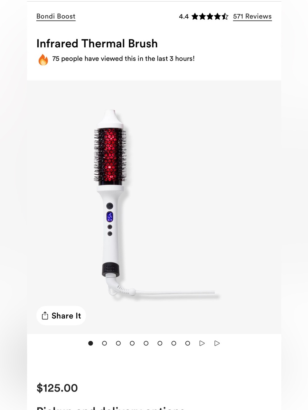 Bondi Boost Infrared Thermal Brush ⭐️